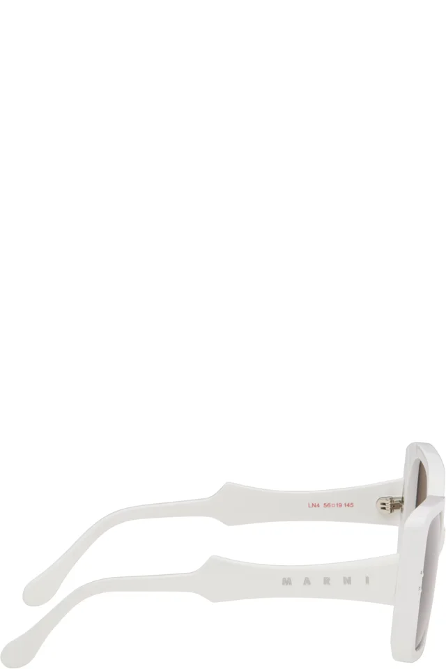 Marni White RETROSUPERFUTURE Edition Nimrela Sunglasses, photo 2 of 4 from SSENSE