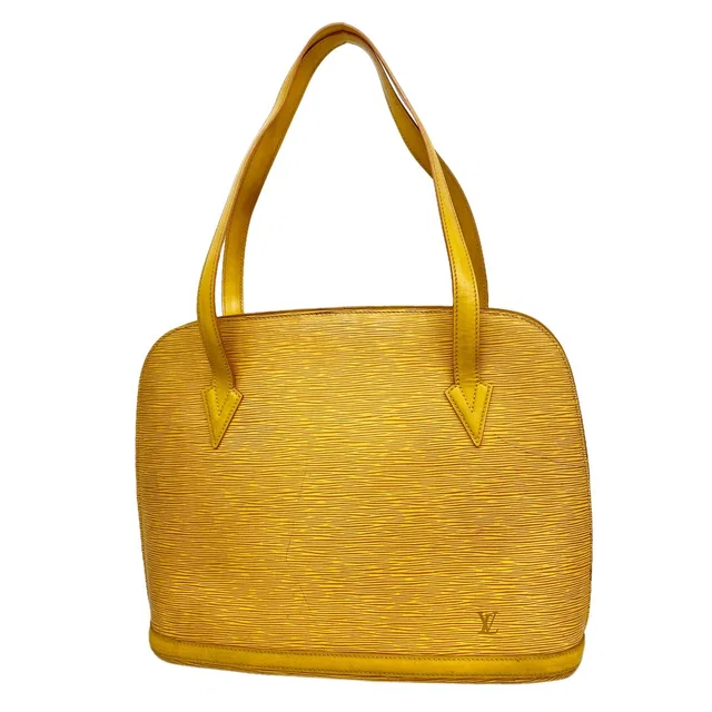 Louis Vuitton Shoulder Bag Epi Lussac Jaune in Yellow from The Reluxe