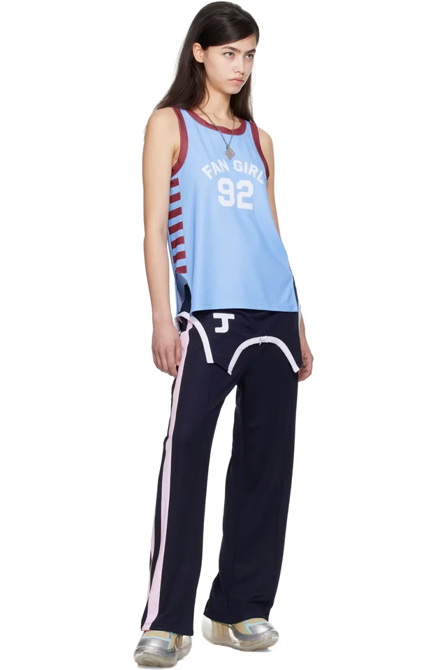 I'm Sorry by Petra Collins SSENSE Exclusive Blue JennyFax Edition Striped Tank Top, photo 5 of 5 from SSENSE