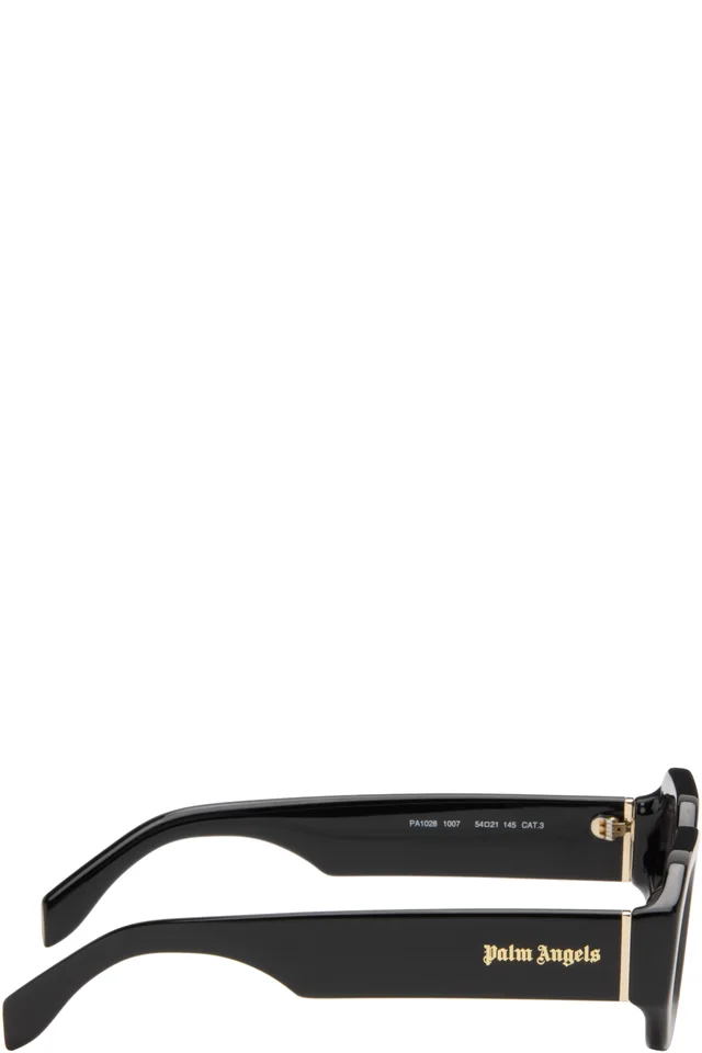 Palm Angels Black Riplay Sunglasses, photo 2 of 4 from SSENSE
