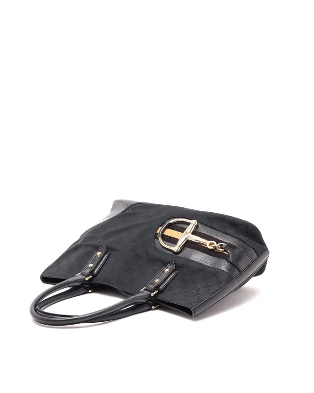 Gucci GG Horsebit Tote Bag in Canvas from A Retro Tale, photo 5 of 8