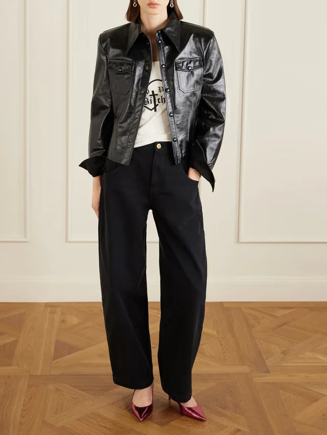 WILLY CHAVARRIA Chavela leather jacket in Black, photo 2 of 2 from NET-A-PORTER (Canada)