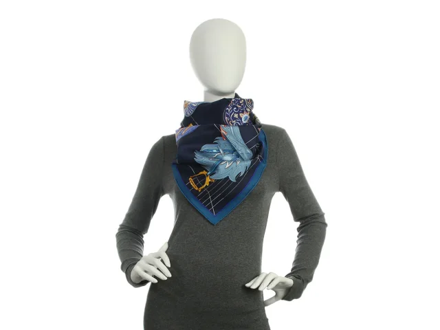 Hermès Tous en Selle Silk Scarf 90cm in Silk from Ann's Fabulous Finds, photo 6 of 6
