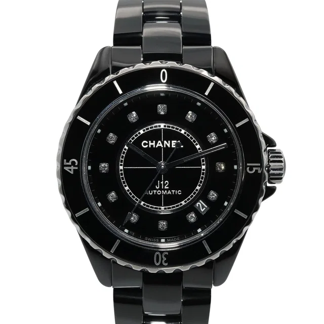 Chanel J12 12P Watch Diamond Black Ceramic in Black Ceramic from The Reluxe