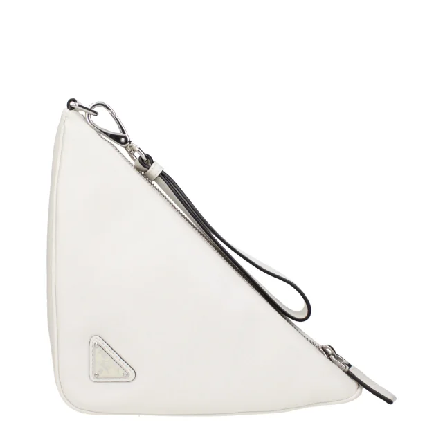 Prada Clutch Bag in White Leather from HEWI, photo 2 of 2