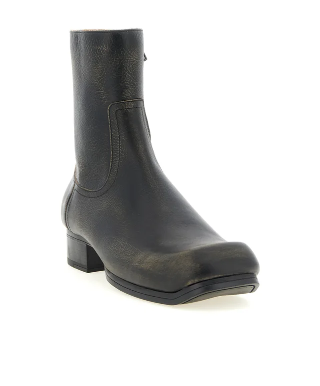 Maison Margiela Vintage Leather Ankle Boots, photo 2 of 4 from SENSER
