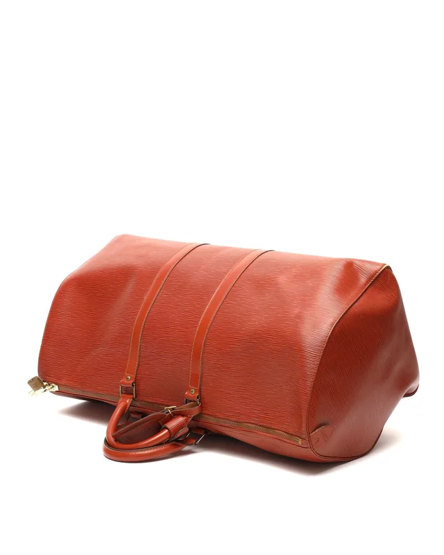 Louis Vuitton Epi Keepall 55 Weekend Bag in Suede from A Retro Tale, photo 5 of 14