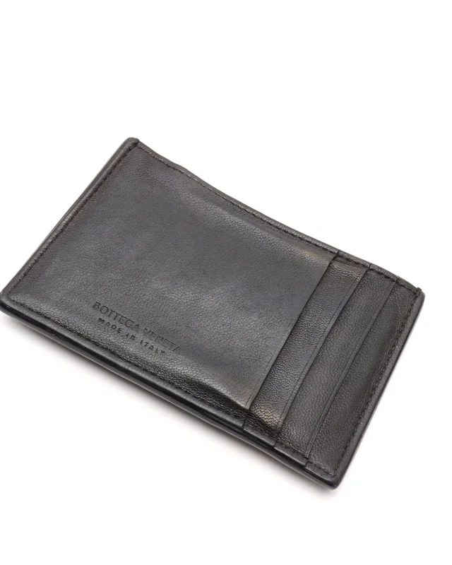 Bottega Veneta Cassette Card Holder in Woven leather from A Retro Tale, photo 4 of 5