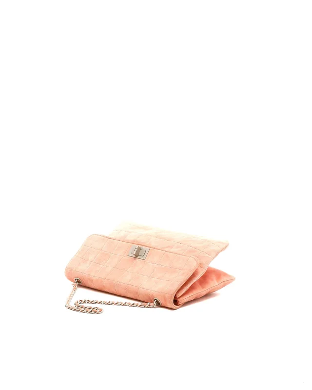 Chanel Suede Square Quilt Mademoiselle Flap Bag in Suede from A Retro Tale, photo 4 of 12