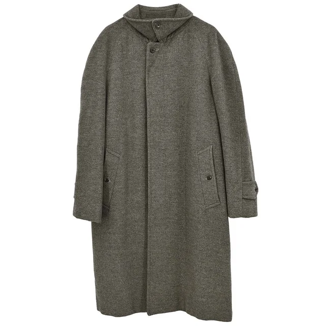 Burberry Burberrys Coat Gray in Grey Wool from AMORE Vintage Tokyo