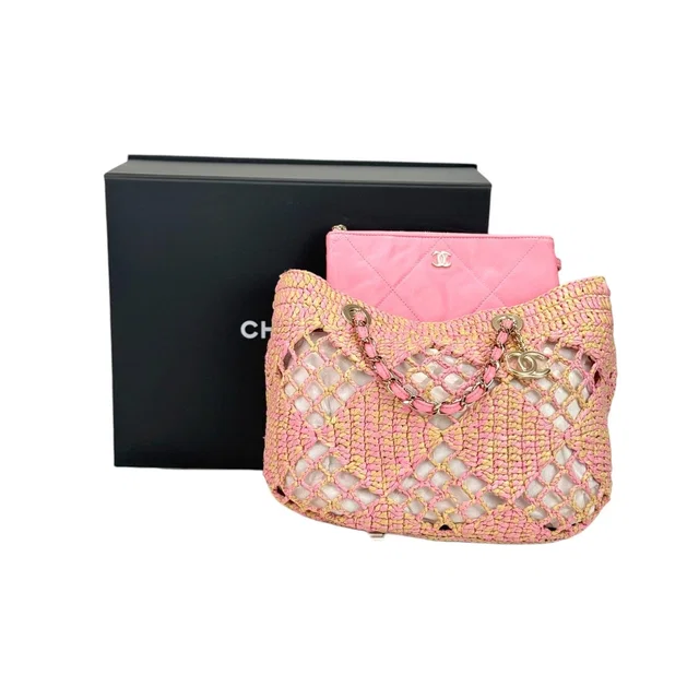 Chanel Pink Coco Small Shopping Tote Bag in Pink from Luxury Promise