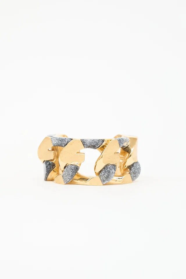 Givenchy G Cuff Braclet in Resin from VSP Consignment