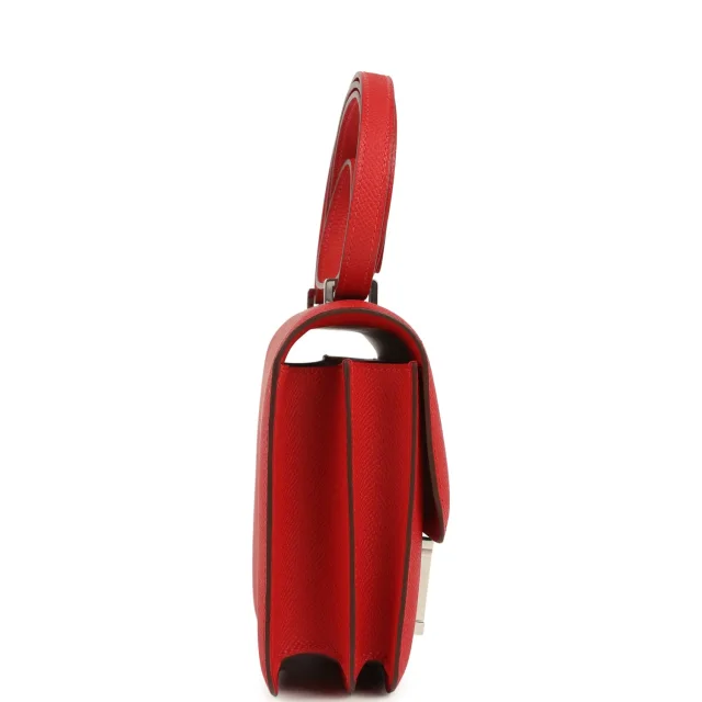 Hermès Constance 18 Rouge Radieux Epsom Lacquered Palladium Hardware in Red Epsom from Madison Avenue Couture, photo 3 of 9