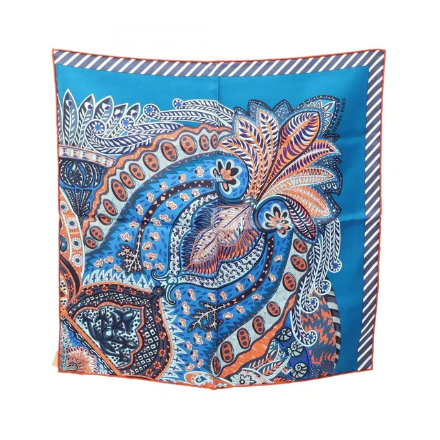 Hermès Scarf Petit Carre 45 Gavroche Maharani's Garden Silk Mahara in Silk from The Reluxe