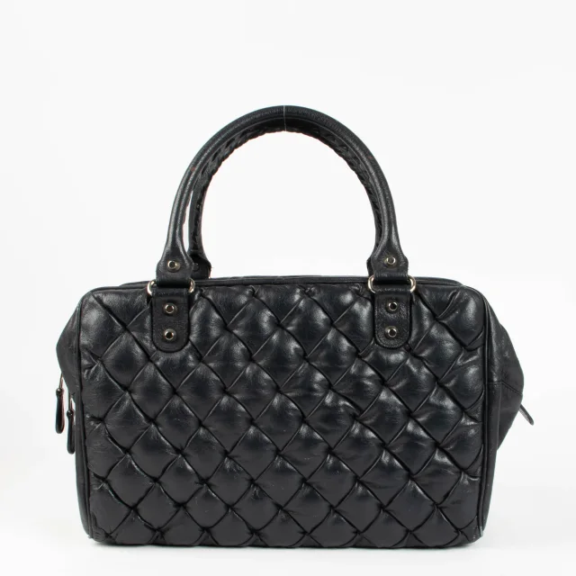 Balenciaga Blue Leather Quilted Plombe Shoulder Bag in Blue Leather from Labellov, photo 3 of 7