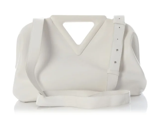 Bottega Veneta White Calfskin The Point Bag in White Calfskin from Ann's Fabulous Finds, photo 4 of 9