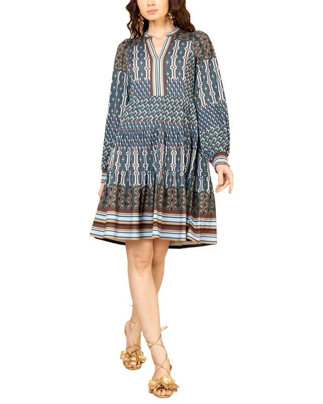 Hale Bob Long Sleeve Salma Mini Dress, image 1 of 1 from Rue La La