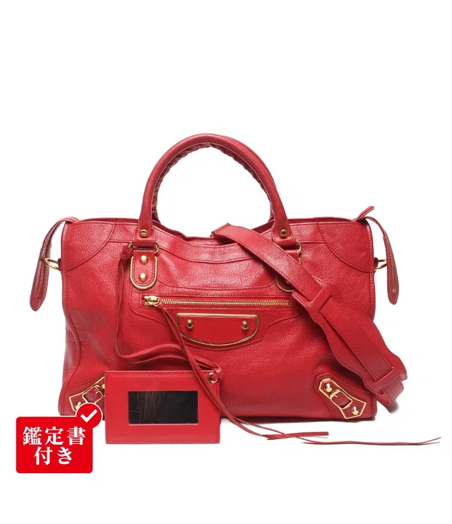 Balenciaga 2-Way Shoulder Bag Classic Metallic Edge City from The Reluxe