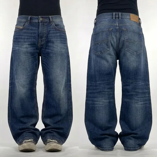 Vintage Y2K Diesel Stonewash 2000s Cyber Euro Jeans in blue from Grailed