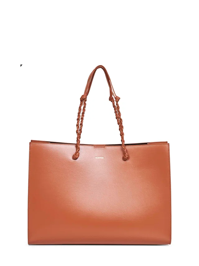 Jil Sander Tangle Tote Bag — Brown Calf Leather in Brown Calfskin from HEWI