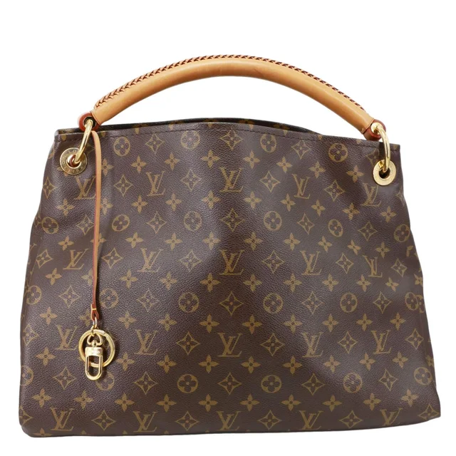Louis Vuitton Artsy MM Monogram Canvas Hobo Bag Brown in Brown Coated canvas from Dallas Designer Handbags