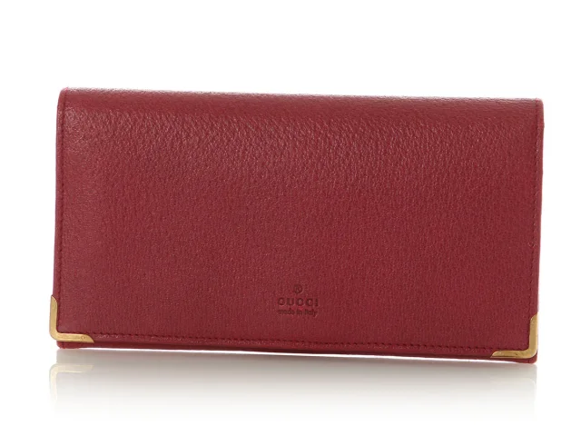 Gucci Raspberry Leather Continental Wallet in Leather from Ann's Fabulous Finds, photo 2 of 9