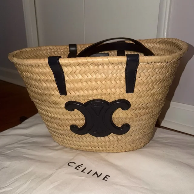 Medium Celine Classic Panier in Leather from Poshmark