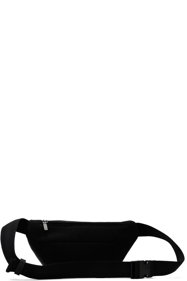 BOSS Black Grained Faux-Leather Belt Bag, photo 3 of 4 from SSENSE