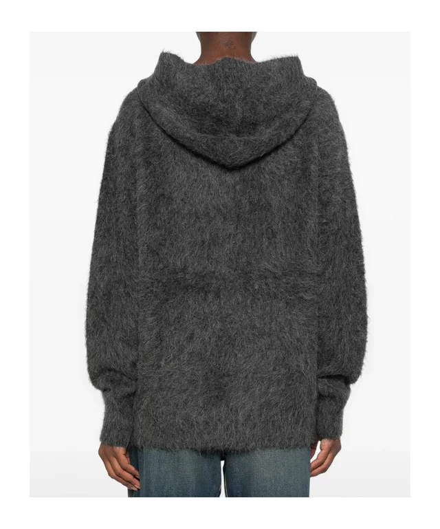 7 For All Mankind Fuzzy Zip Hooded Cardigan, photo 7 of 7 from SENSER
