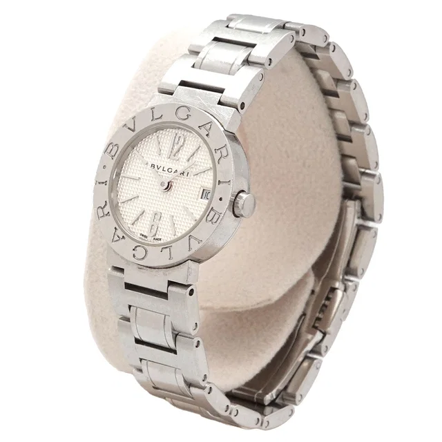 Bvlgari BB23SS Women's Watch Date Silver Quartz Watch in Silver from Luxury Promise