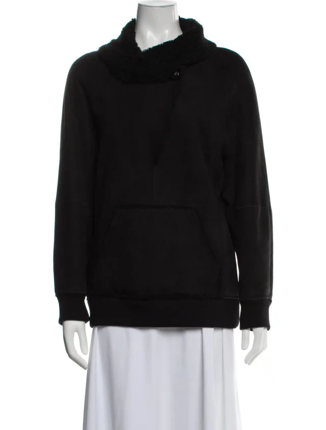 Proenza Schouler Lamb Leather Coat in black Lambskin from The RealReal