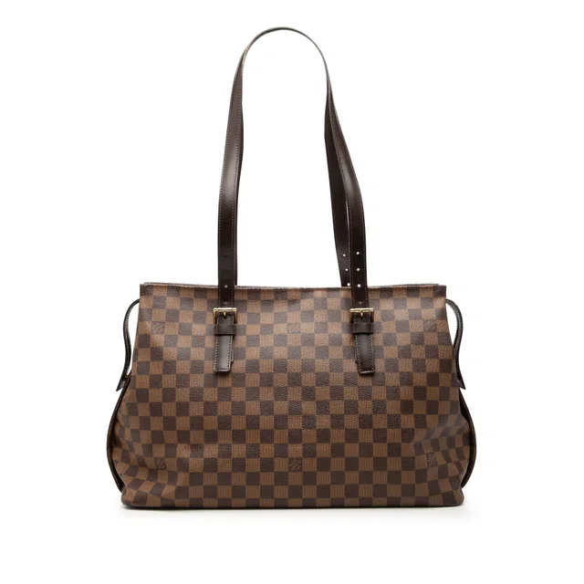 Brown Louis Vuitton Damier Ebene Chelsea Shoulder Bag in Brown Canvas from Designer Revival