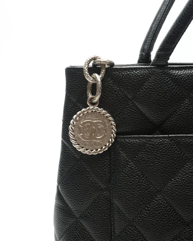 Chanel Caviar Medallion Tote Bag in Caviar leather from A Retro Tale, photo 6 of 12
