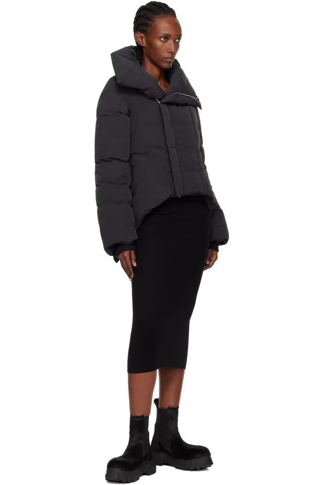 Rick Owens Black Concordians Naska Duvet Down Jacket, photo 4 of 4 from SSENSE