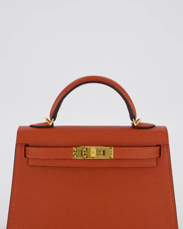 Hermès HSS Mini Kelly II 20 Bag in Blue Goatskin from Sellier, photo 15 of 24