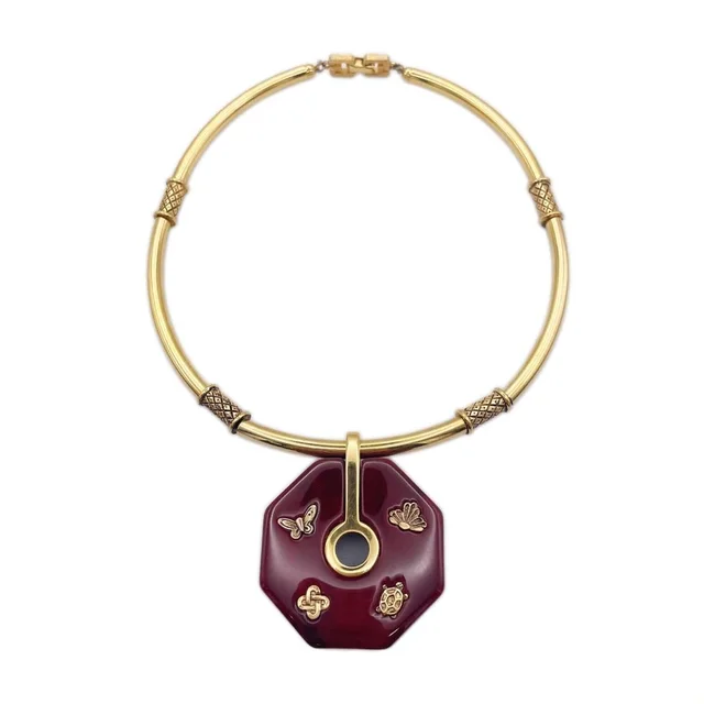 Givenchy Vintage Red Necklace in red Resin from Poshmark