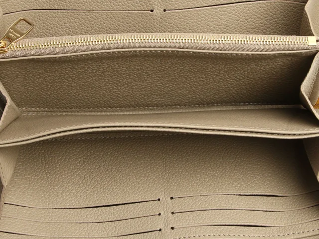 Louis Vuitton Dove and Cream Bicolor Monogram Empreinte Leather Zippy Wallet in White Leather from Ann's Fabulous Finds, photo 8 of 9