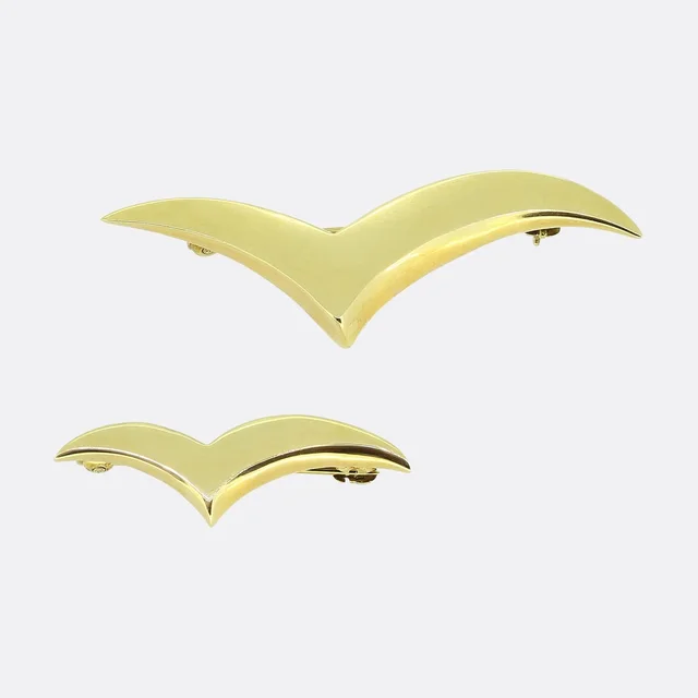 Tiffany & Co. Seagull Bird Brooch Set from The Vintage Jeweller