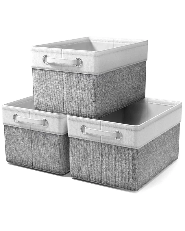 Sorbus Set of 3 Fabric Storage Bins, image 1 of 1 from Rue La La