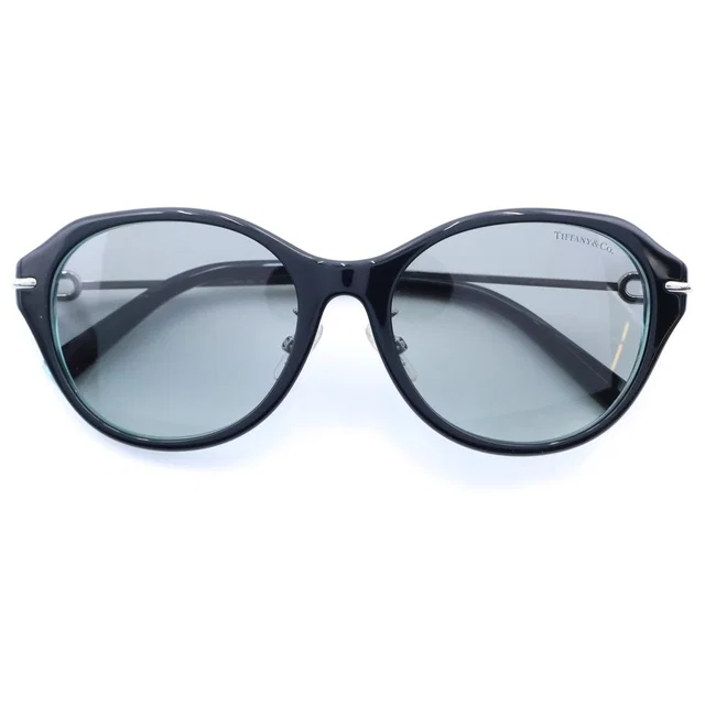 Tiffany & Co. Side HardWear Wellington Sunglasses Silver Black Eyewear in Black from The Reluxe