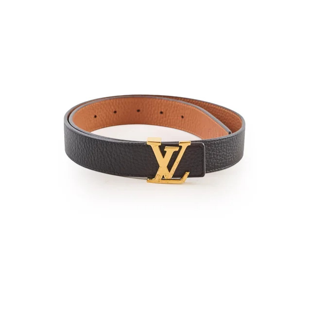 Hermès Louis Vuitton Reversible Belt Black/Tan Size 75 in Black from The Purse Affair