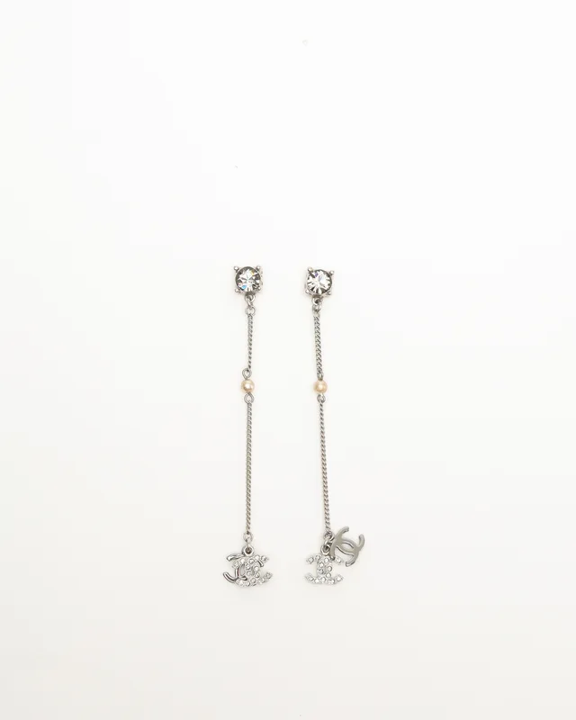 Chanel Coco Mark Rhinestone Earrings from A Retro Tale, photo 2 of 3