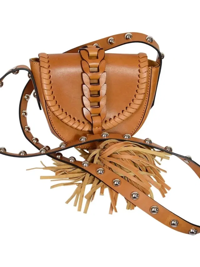 REDValentino Valentino Tan Braided Leather Crossbody Bag With Tassel in neutral|brown Leather from Poshmark