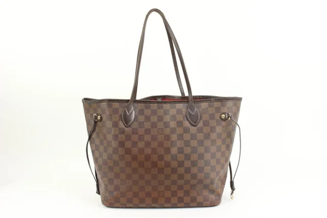 Louis Vuitton Damier Ebene Neverfull MM Tote Bag in Brown Canvas from Bagriculture