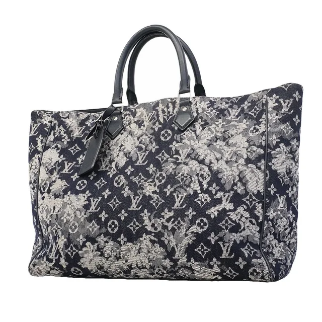Louis Vuitton Tote Bag Monogram Tapestry Grand Sac Navy in Navy from The Reluxe