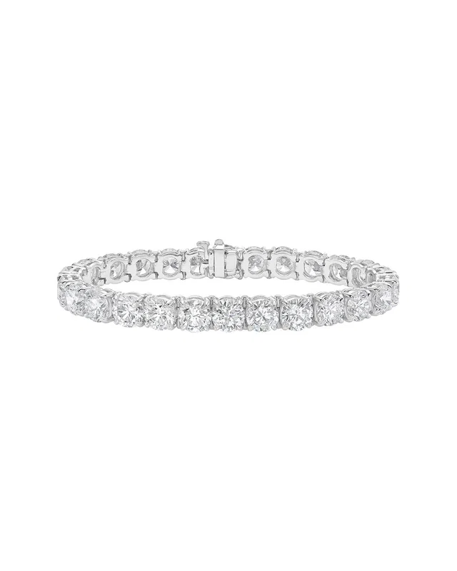 Diana M Lab Grown Diamonds Diana M. 18K 28.35 ct. tw. Lab-Grown Diamond Tennis Bracelet, image 1 of 1 from Rue La La