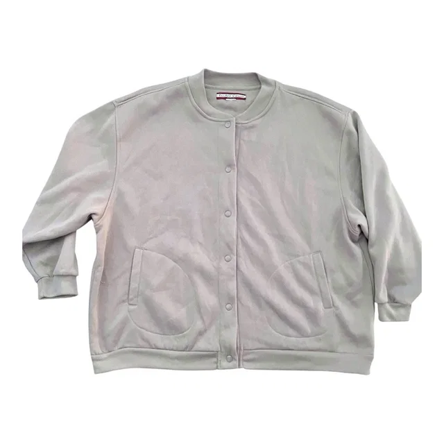 Vtg Tudor Court Beige Vintage Long Sleeve Button Up Soft Fleece Jacket - Xl in brown|red|neutral from Poshmark
