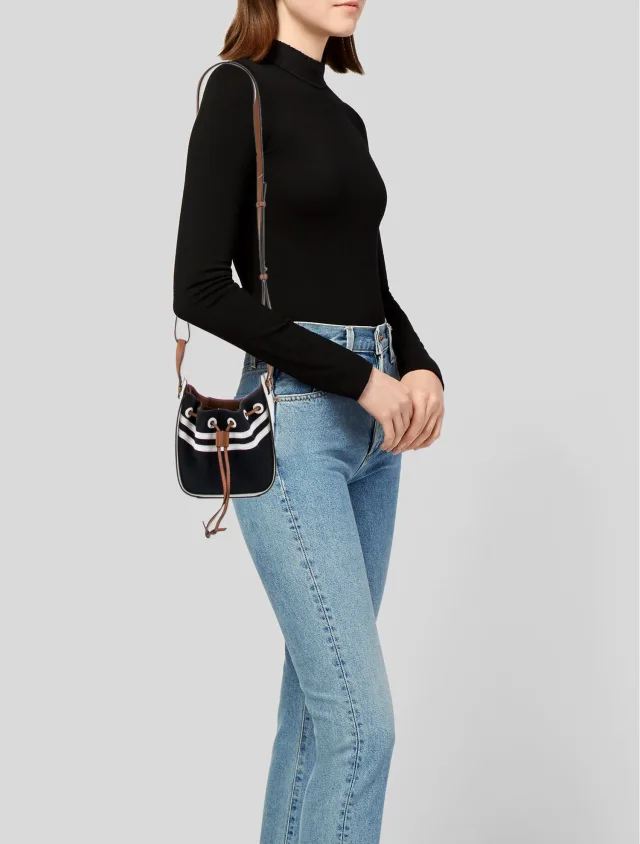 Loewe Bucket Bag Shoulder in blue Canvas from The RealReal, photo 2 of 6