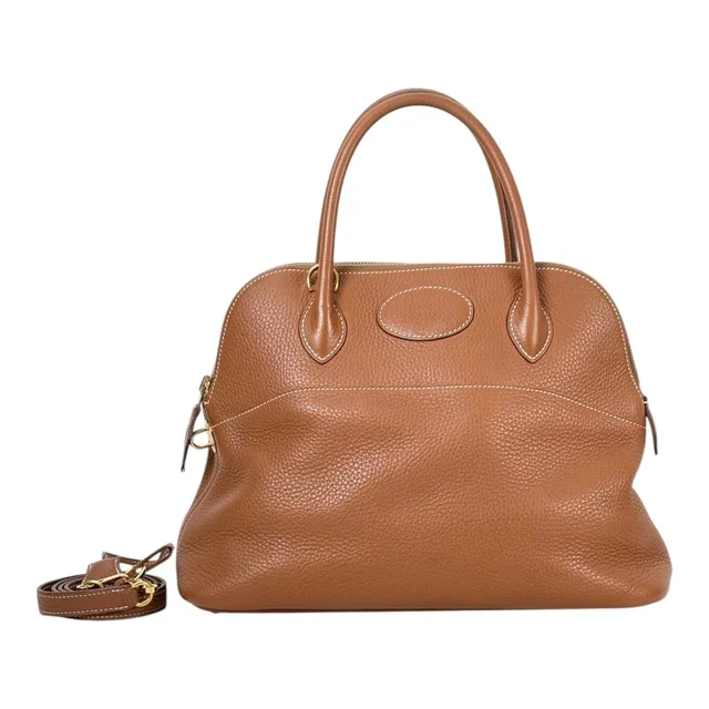 Hermès Bolide 31cm in Gold Clemence in Gold Clemence leather from Luxury Promise