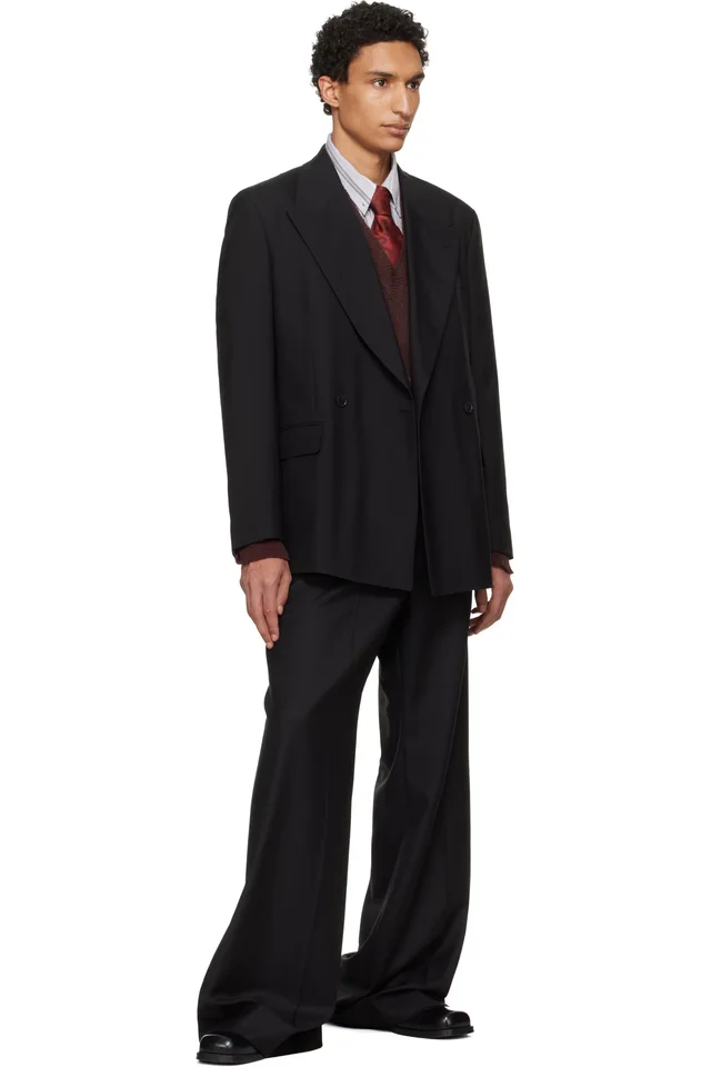 Vivienne Westwood Burgundy 8.5cm 'Rock' Tie, photo 3 of 3 from SSENSE